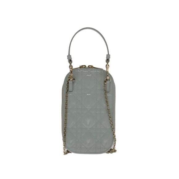 Pre Loved Dior Lady Women Blue Shoulder Bags - Picture 3 of 8